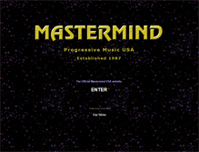 Tablet Screenshot of mastermindband.com